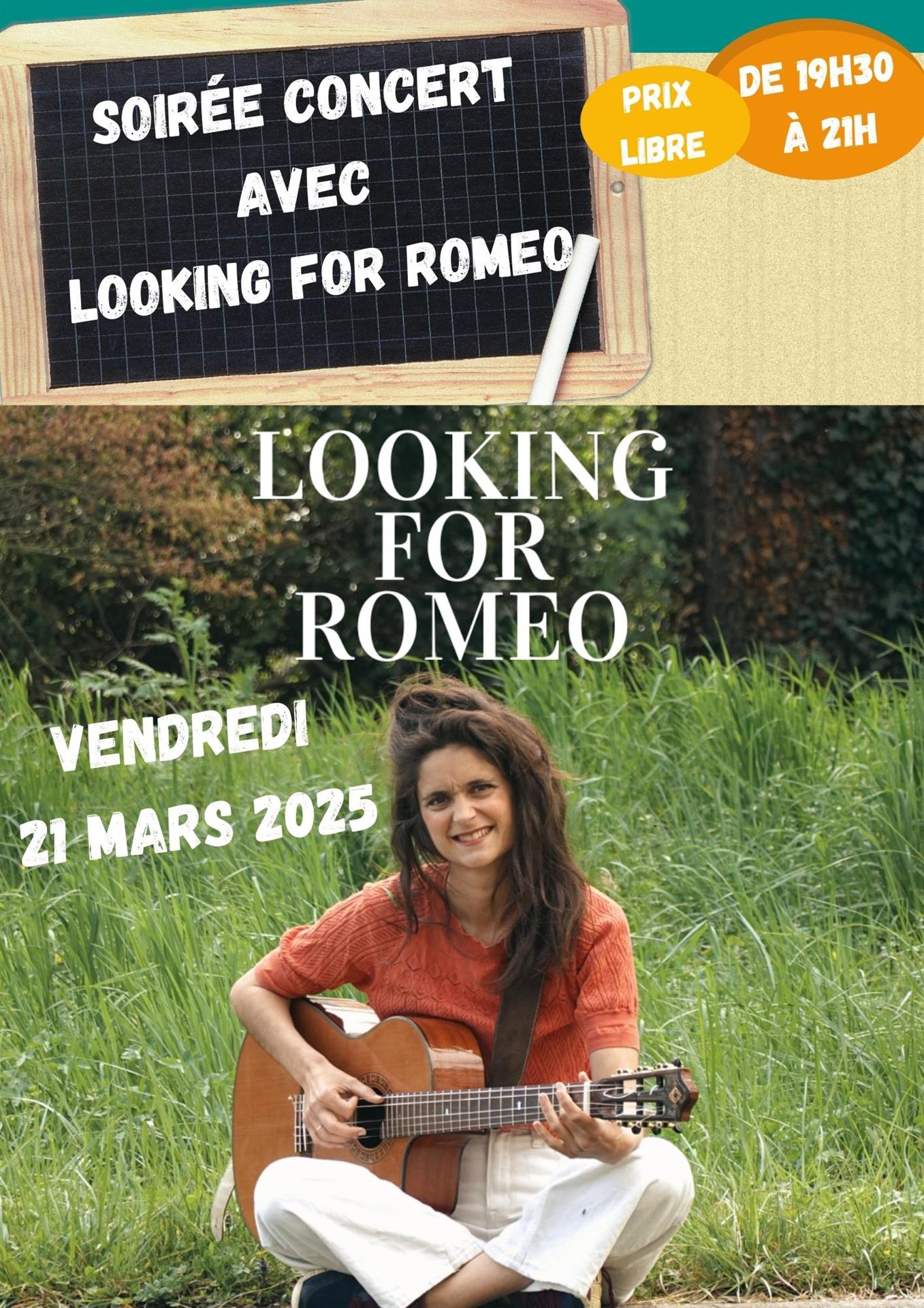 Soirée Concert avec Looking For Romeo