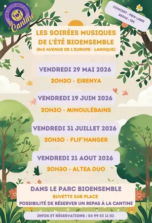 Les soirées musiques de l'été à BioEnsemble