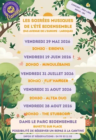 Les soirées musiques de l'été à BioEnsemble