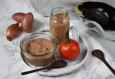 Purée aubergine-tomates